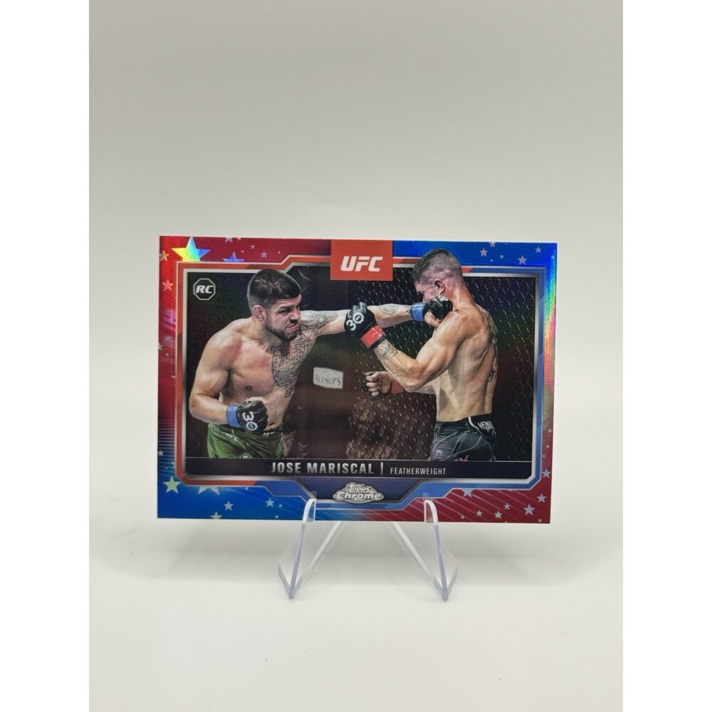 2025 Topps Chrome UFC Red & Blue Jose Mariscal RC
